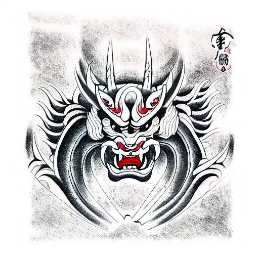Demon tattoo design idea