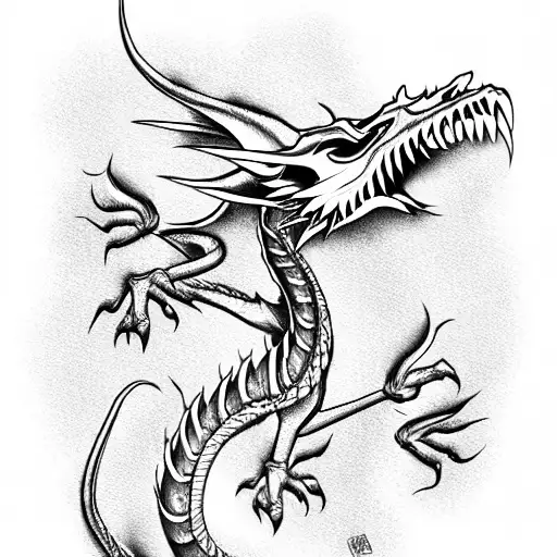 china dragon tattoo design idea