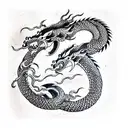 Dragon tattoo design idea