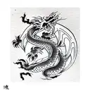 Dragon tattoo design idea