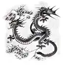 Dragon tattoo design idea
