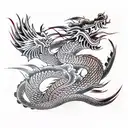 Dragon tattoo design idea