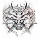 Demon tattoo design idea