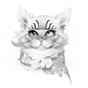 the name "IGGY" in cursive  tattoo design idea