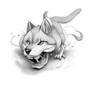 the name "IGGY" in cursive  tattoo design idea