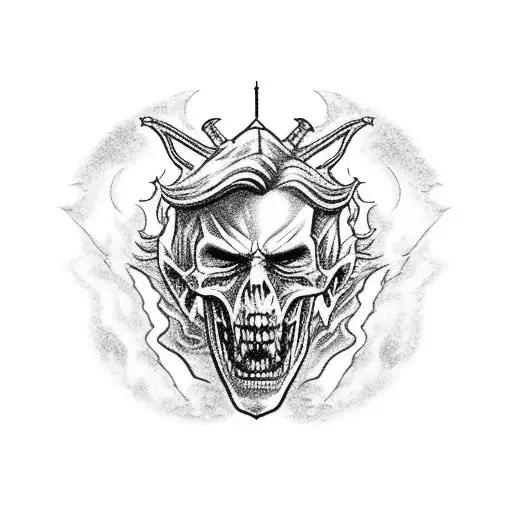 castlevania dracula tattoo design idea