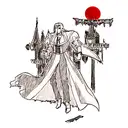 Dracula's castlevania in a new-school style tattoo design idea