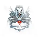 Dracula's castlevania in a new-school style tattoo design idea