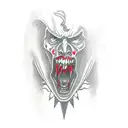 Dracula's castlevania in a new-school style tattoo design idea