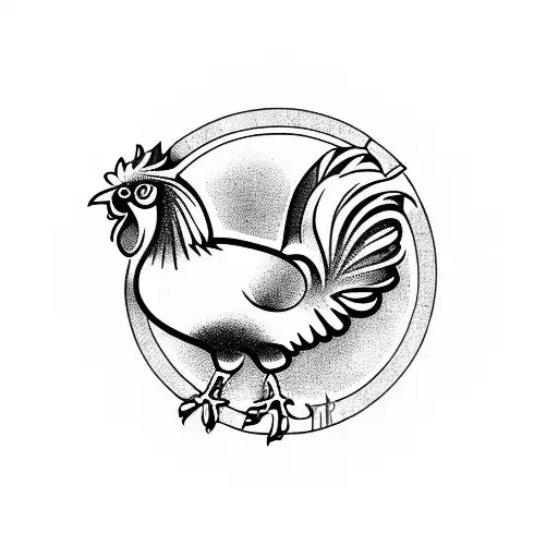 Rooster Tattoo Design