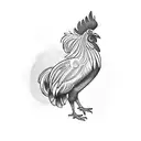 rooster pilot  tattoo design idea