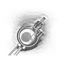 microphone, gun, money, drug tattoo design idea