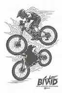 mtb bike tattoo design idea