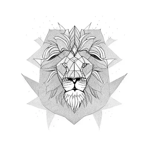lion vs dragon tattoo design idea