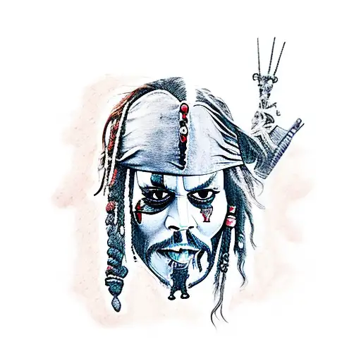 jack sparrow tattoo design idea