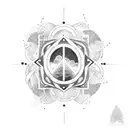 portal of peace tattoo design idea