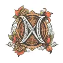 the word BALANCE in capital with one vertical line that goes in the middle of the word through the letter A  tattoo design idea