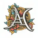 the word BALANCE in capital with one vertical line that goes in the middle of the word through the letter A  tattoo design idea