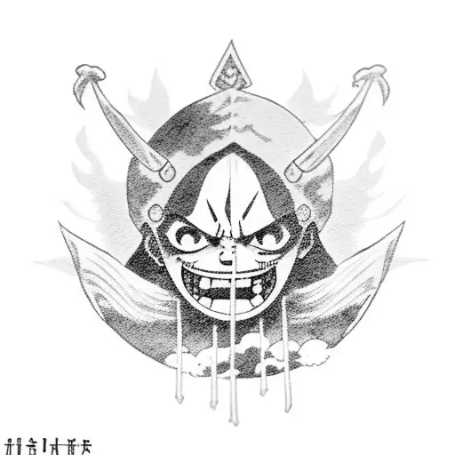 luffy and itachi tattoo design idea