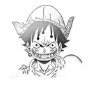 luffy tattoo design idea