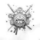 luffy tattoo design idea