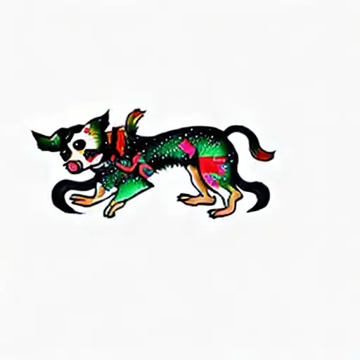 a chihuahua tattoo design idea