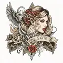 Livro cálice de fogo e Taylor Swift  longe live tattoo design idea