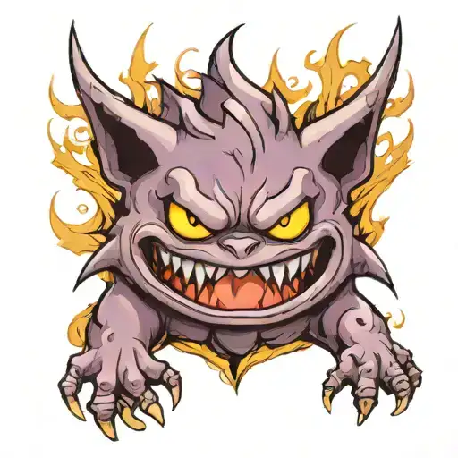 Gengar tattoo design idea