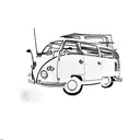 a vw bus tattoo design idea