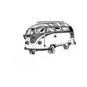 a vw bus tattoo design idea