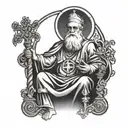 Saint Peter tattoo design idea