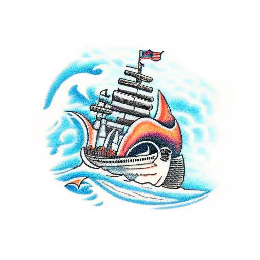 wreck of the Edmund Fitzgerald  tattoo design idea