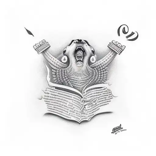 fender gutair, and writing, i love you to the end of the line  tattoo design idea