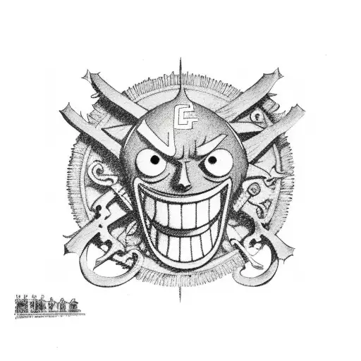 One Piece Colombia tattoo design idea