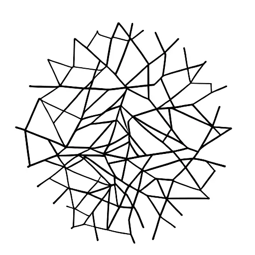 A minimalist tattoo of a data graph shaped like a tree, reflecting your interest in data analysis and nature tattoo design idea