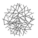 A minimalist tattoo of a data graph shaped like a tree, reflecting your interest in data analysis and nature tattoo design idea