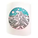 mountain trees snow trail inner bicep tattoo design idea