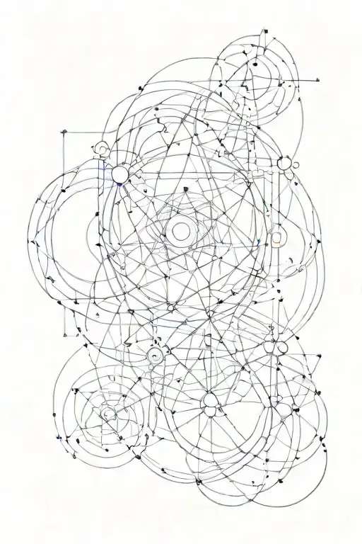 tangent graph forming the shape tattoo design idea