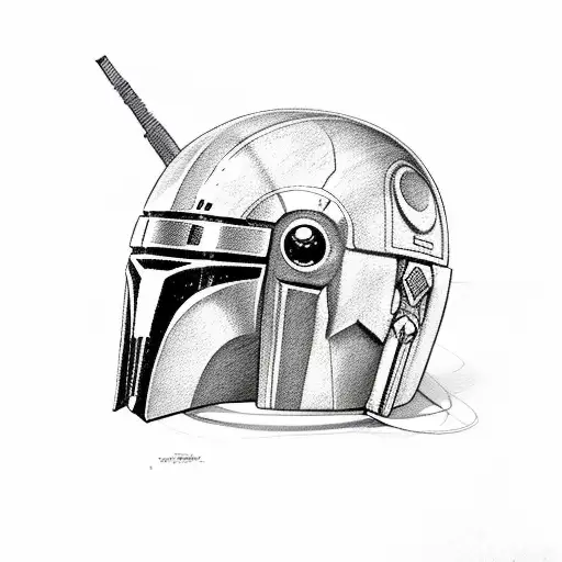 mandalorian tattoo design idea