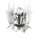 mandalorian tattoo design idea
