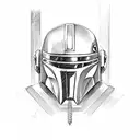 mandalorian tattoo design idea