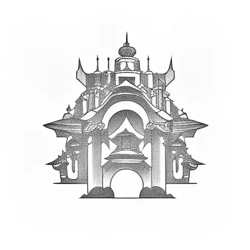 Corinthian Architecture  tattoo design idea