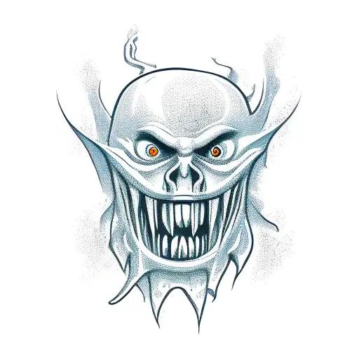 screaming banshee  tattoo design idea