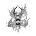 screaming banshee  tattoo design idea