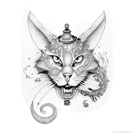 Alice in Wonderland tattoo design idea