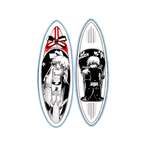 surf tattoo design idea