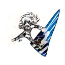 surf tattoo design idea