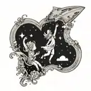 reach for the stars if I miss I'll catch the clouds tattoo design idea