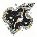 reach for the stars if I miss I'll catch the clouds tattoo design idea