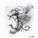 Caduceus tattoo design idea